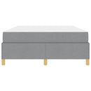 vidaXL Boxrugós ágy matracmal Világosszürke és Fehér és Világosszürke