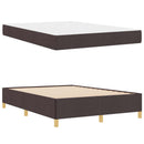 vidaXL Ágykeret matracmal Sötét Barna 140 x 200 cm szövet