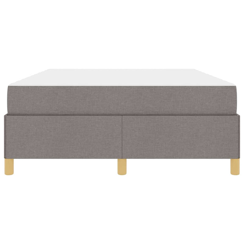 vidaXL Boxrugós ágy matracmal Taupe és Bézs és Fehér 140 x 200 cm Hab