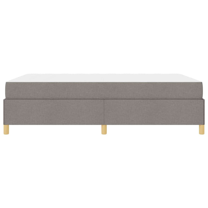 vidaXL Boxrugós ágy matracmal Taupe és Bézs és Fehér 140 x 200 cm Hab