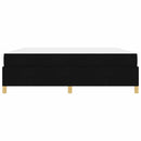 vidaXL Boxrugós ágy Fekete és fehér és fekete 180 x 200 cm szövet