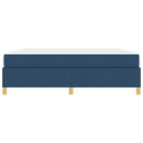 vidaXL Boxrugós ágy matracmal Kék és Fehér 180 x 200 cm szövet