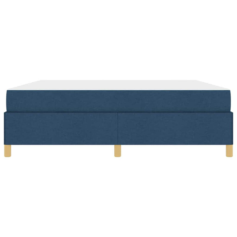 vidaXL Boxrugós ágy matracmal Kék és Fehér 180 x 200 cm szövet