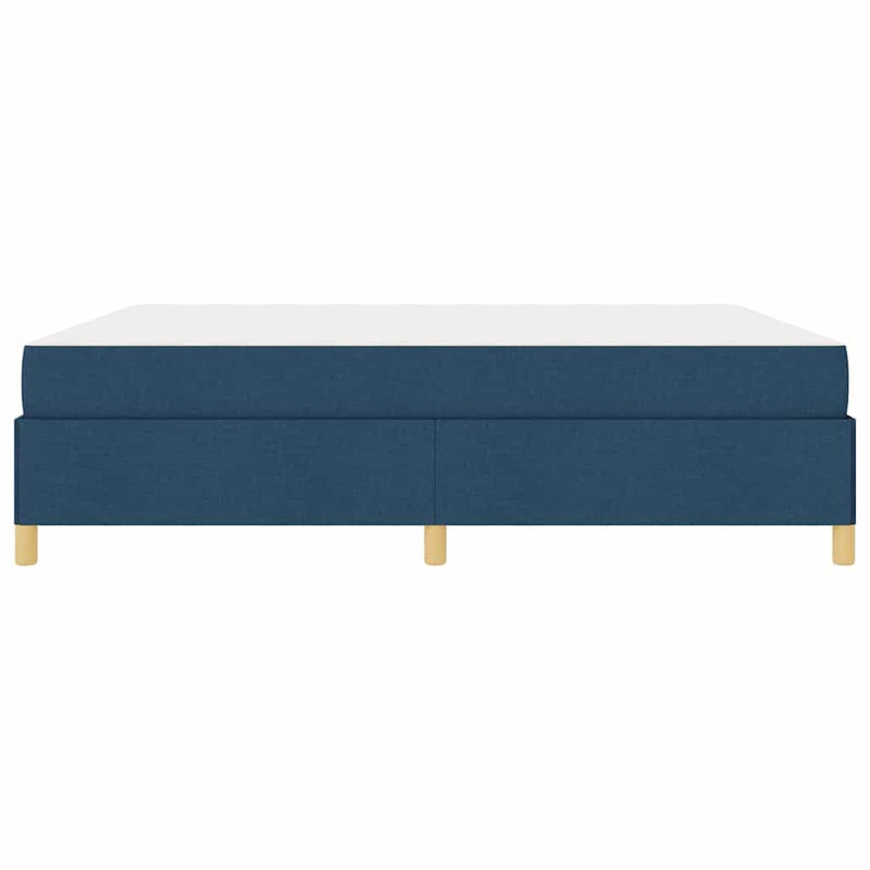 vidaXL Boxrugós ágy matracmal Kék és Fehér 180 x 200 cm szövet