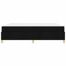 vidaXL Boxrugós ágy Fekete és fehér és fekete 200 x 200 cm szövet