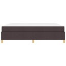 vidaXL Ágykeret matracmal Sötét Barna 200 x 200 cm szövet