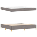 vidaXL Ágykeret matracmal Tópszínű 200 x 200 cm szövet