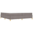 vidaXL Ágykeret matracmal Tópszínű 200 x 200 cm szövet