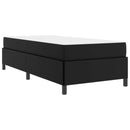 vidaXL Ágykeret matracmal Fekete 80 x 200 cm szövet