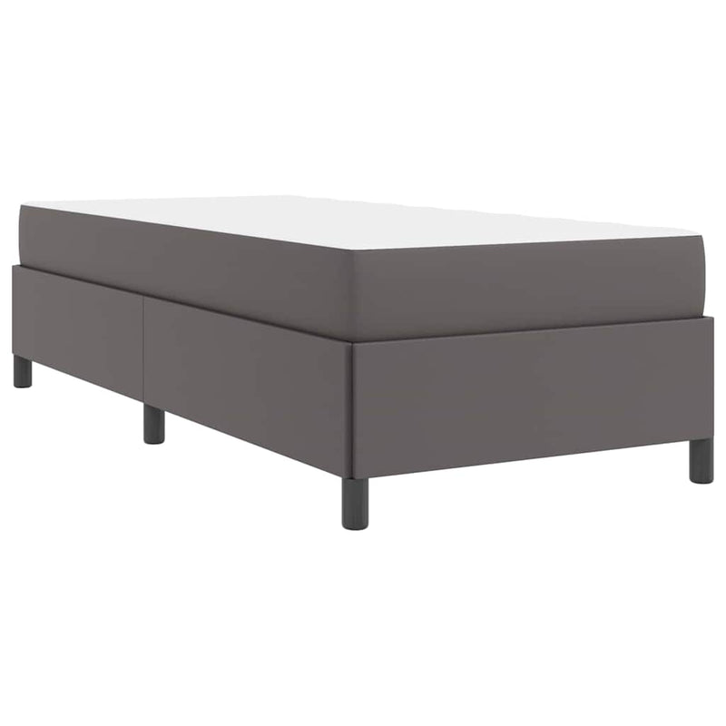 vidaXL Ágykeret matraccal matracmal Szürke 90 x 190 cm Műbőr