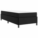 vidaXL Ágykeret matracmal Fekete 90 x 200 cm szövet
