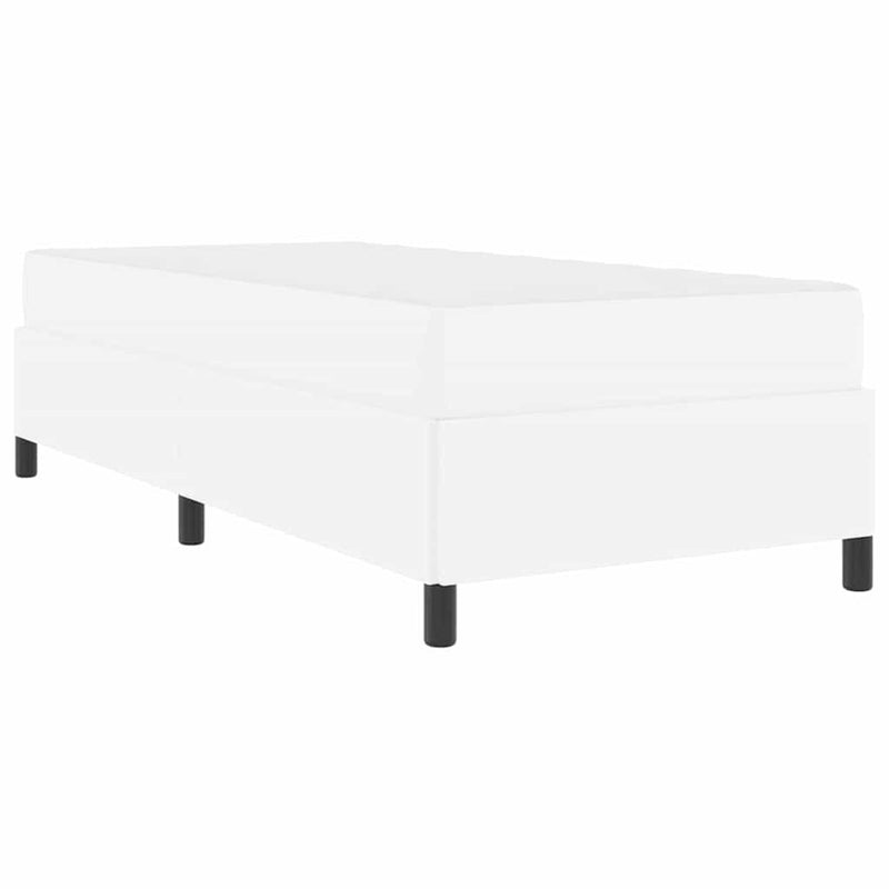vidaXL Ágykeret matraccal matracmal Fehér 90 x 200 cm Műbőr