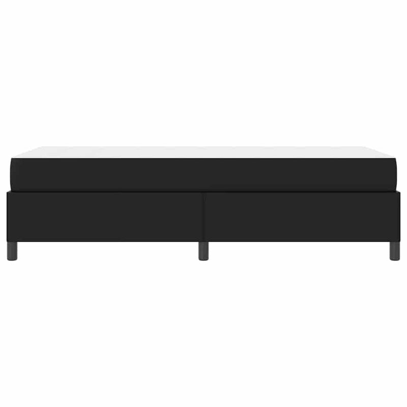vidaXL Ágykeret matraccal matracmal Fekete 100 x 200 cm Műbőr