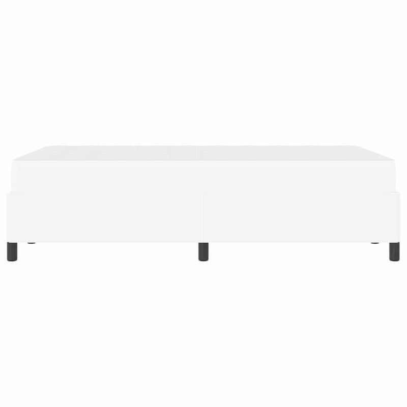 vidaXL Ágykeret matraccal matracmal Fehér 120 x 190 cm Műbőr