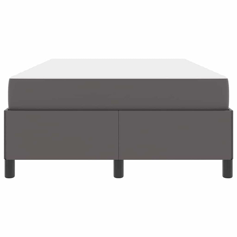 vidaXL Ágykeret matraccal matracmal Szürke 120 x 190 cm Műbőr