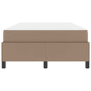 vidaXL Ágykeret matraccal matracmal Cappuccino 120 x 190 cm Műbőr