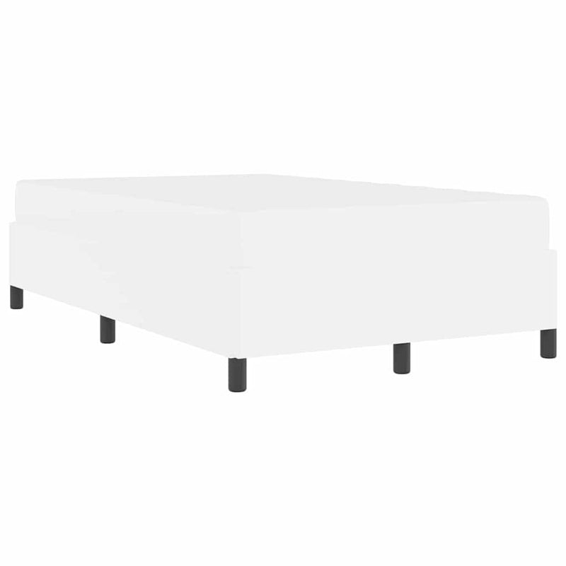 vidaXL Ágykeret matraccal matracmal Fehér 120 x 200 cm Műbőr