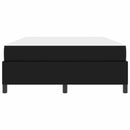 vidaXL Ágykeret matraccal matracmal Fekete 140 x 200 cm Műbőr