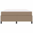 vidaXL Ágykeret matraccal matracmal Cappuccino 140 x 200 cm Műbőr