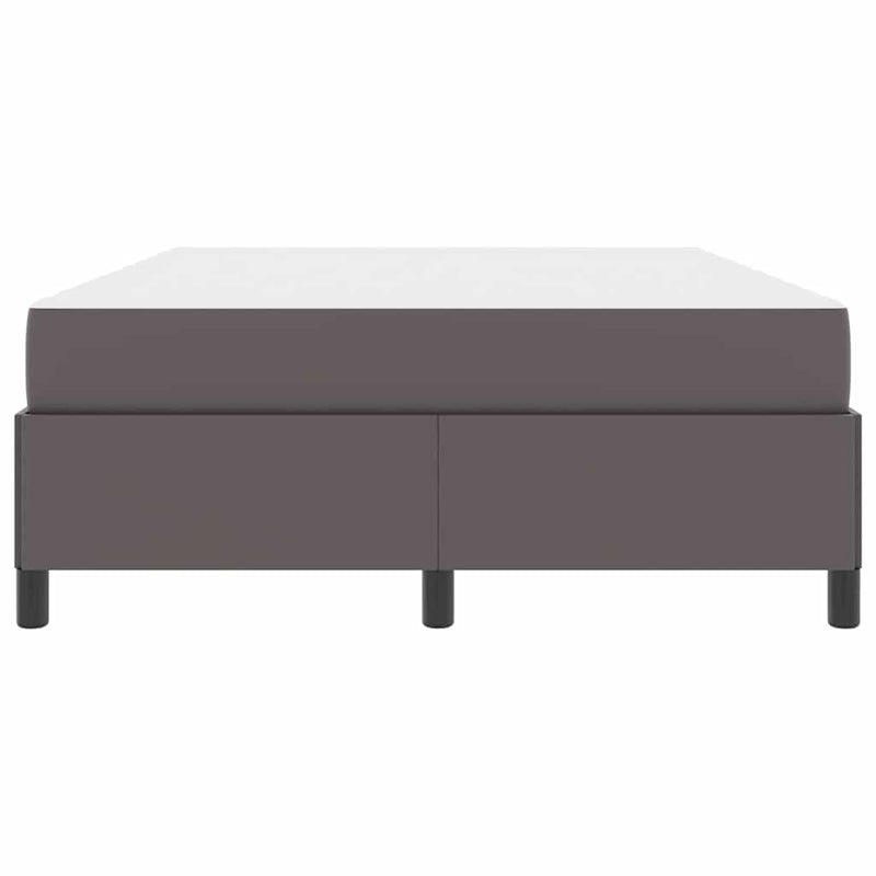 vidaXL Ágykeret matraccal matracmal Szürke 160 x 200 cm Műbőr