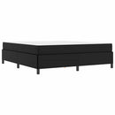 vidaXL Ágykeret matraccal matracmal Fekete 180 x 200 cm Műbőr