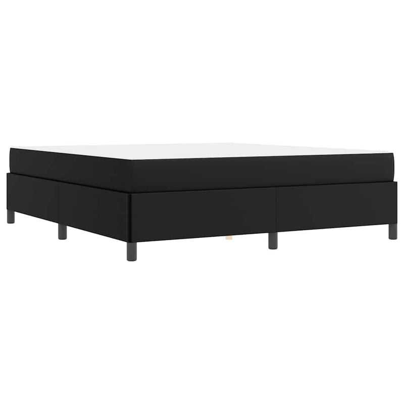 vidaXL Ágykeret matraccal matracmal Fekete 180 x 200 cm Műbőr