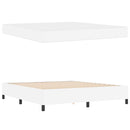 vidaXL Ágykeret matraccal matracmal Fehér 180 x 200 cm Műbőr