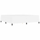 vidaXL Ágykeret matraccal matracmal Fehér 200 x 200 cm Műbőr