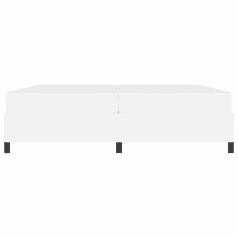 vidaXL Ágykeret matraccal matracmal Fehér 200 x 200 cm Műbőr