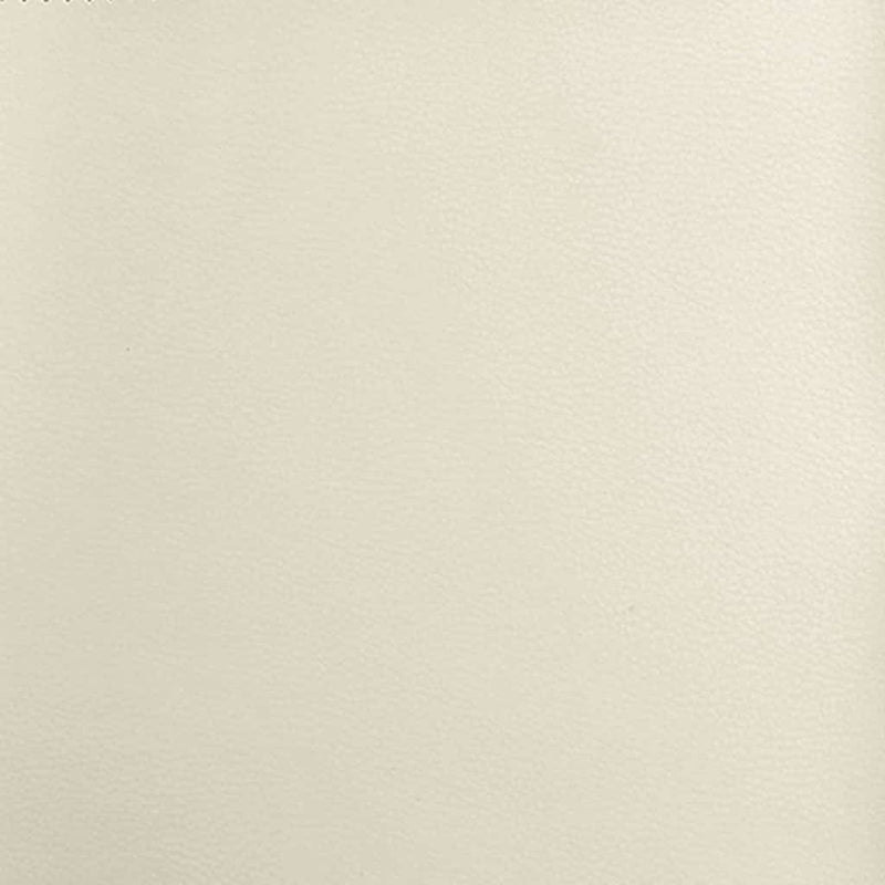 vidaXL Ágykeret matraccal matracmal Krém 200 x 200 cm Műbőr