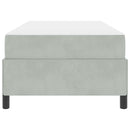 vidaXL Ágykeret Világosszürke és szürke és fehér 80 x 200 cm Bársony