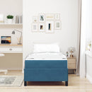 vidaXL Ágykeret matracmal Sötét kék 80 x 200 cm szövet