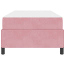 vidaXL Ágykeret matracmal Rózsaszín és fehér 90 x 190 cm Bársony