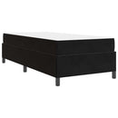 vidaXL Ágykeret matracmal Fekete 90 x 200 cm szövet