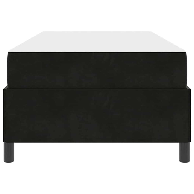 vidaXL Ágykeret matracmal Fekete 90 x 200 cm szövet