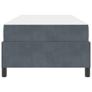 vidaXL Ágykeret matracmal Sötétszürke és Fehér 100 x 200 cm Bársony