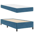 vidaXL Ágykeret matracmal Sötét kék 100 x 200 cm szövet
