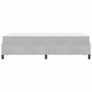 vidaXL Ágykeret matracmal Fehér és világosszürke 120 x 190 cm Bársony