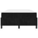 vidaXL Ágykeret Fekete és fehér és fekete 120 x 200 cm Bársony