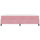 vidaXL Ágykeret matracmal Rózsaszín és fehér 140 x 190 cm Bársony