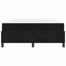 vidaXL Ágykeret Fekete és fehér és fekete 160 x 200 cm Bársony