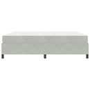 vidaXL Ágykeret Világosszürke és szürke és fehér 180 x 200 cm Bársony