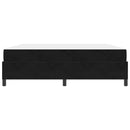 vidaXL Ágykeret Fekete és fehér és fekete 180 x 200 cm Bársony