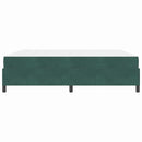 vidaXL Ágykeret matracmal Sötétzöld és Fehér 180 x 200 cm Bársony