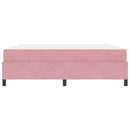vidaXL Ágykeret matracmal Rózsaszín 180 x 200 cm szövet