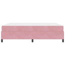 vidaXL Ágykeret matracmal Rózsaszín 180 x 200 cm szövet