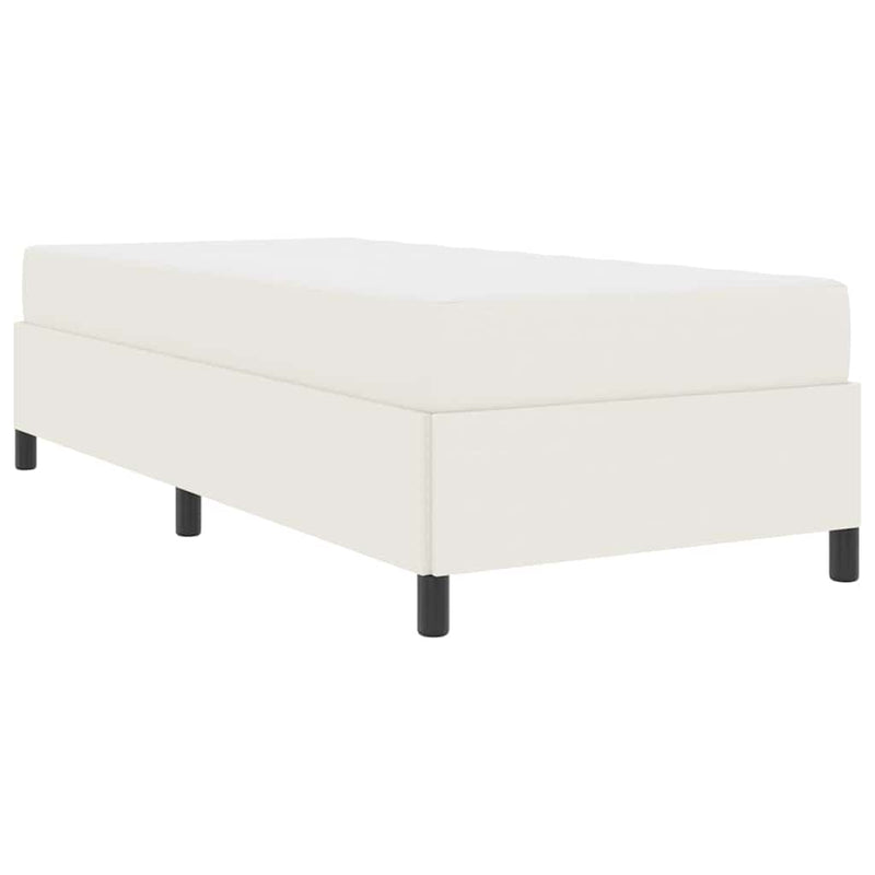 vidaXL Ágykeret Krém 90 x 200 cm Bársony anyag