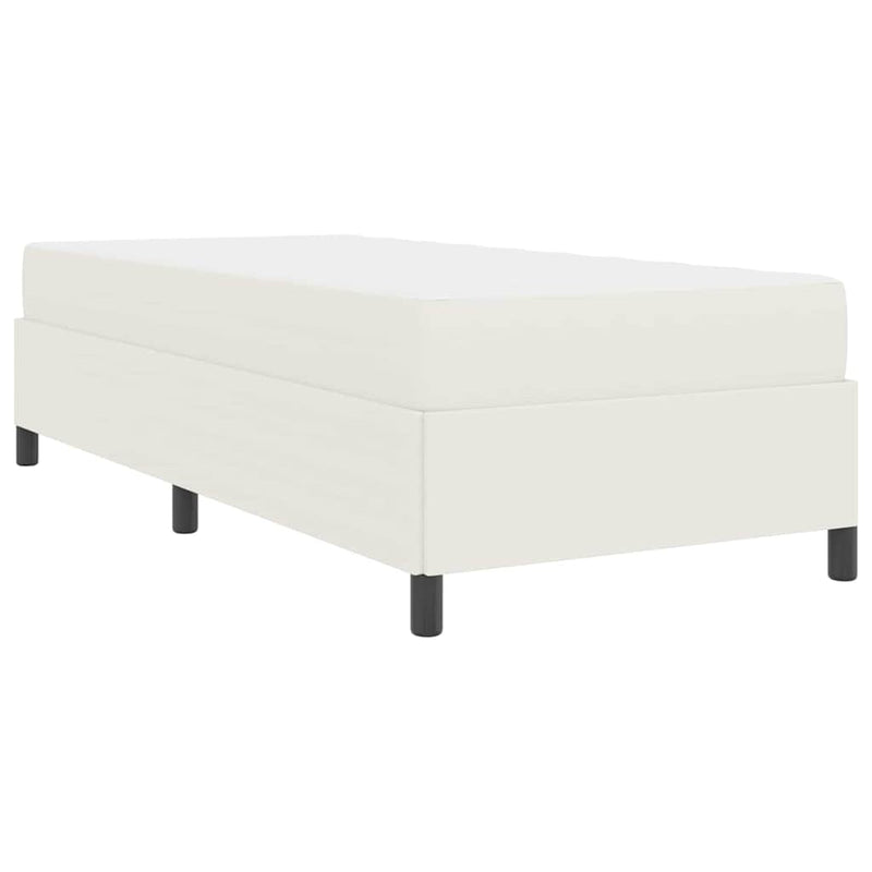 vidaXL Ágykeret Krém 90 x 200 cm Bársony anyag