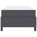 vidaXL Ágykeret matracmal Sötétszürke 100 x 200 cm szövet