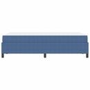 vidaXL Ágykeret matracmal Kék 120 x 200 cm szövet